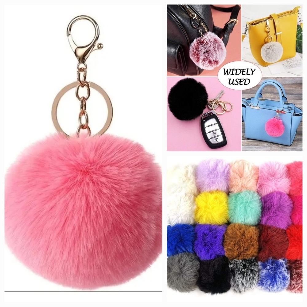 Cute Fashion Faux-Fur Puff Ball